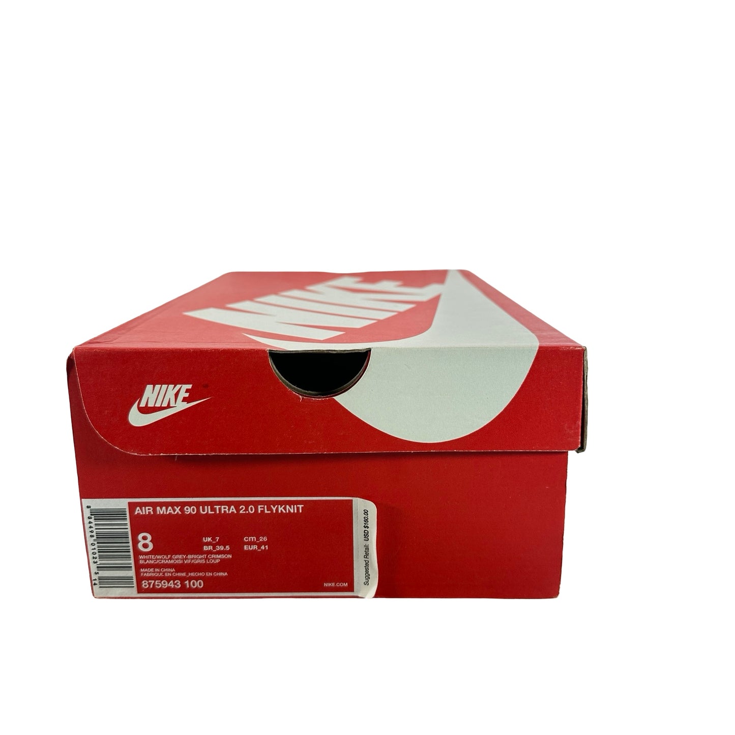 875943 100 Nike Air Max 90 Ultra Flyknit 2.0 Infrared [USED] - 8 M (Used)