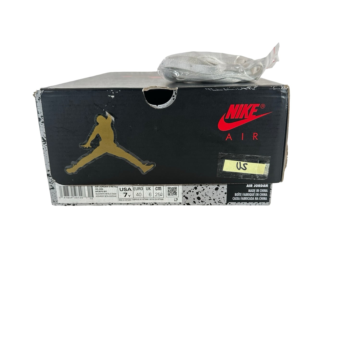 HF3976 001 Jordan 5 Retro OG Black Metallic Reimagined (GS) [USED] - 7 Y (Used5)