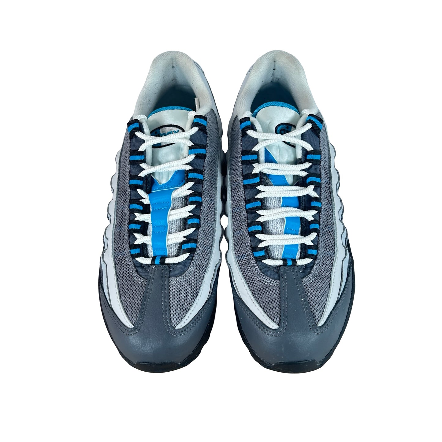 CJ3906 002 Nike Air Max 95 Recraft Grey Laser Blue (GS) [USED] - 6 Y (Used)