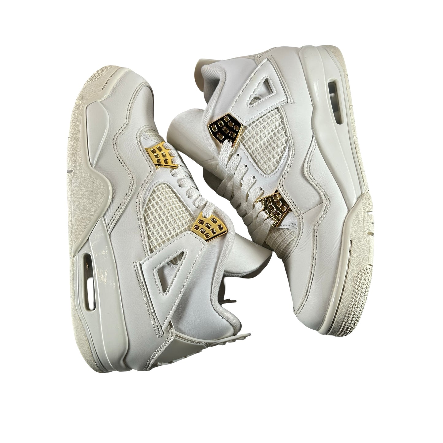 AQ9129 170 Jordan 4 Retro Metallic Gold (W) [USED] - 10 W (Used3)