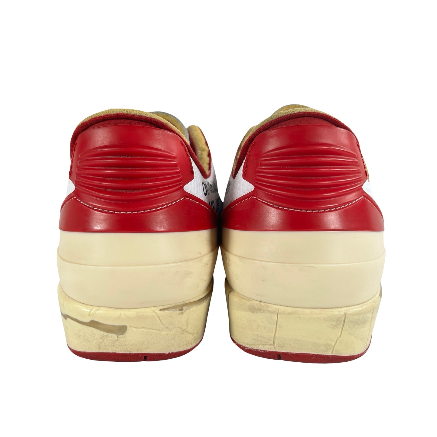 DJ4375 106 Jordan 2 Retro Low SP Off-White White Red [USED] - 8 M (Used2)