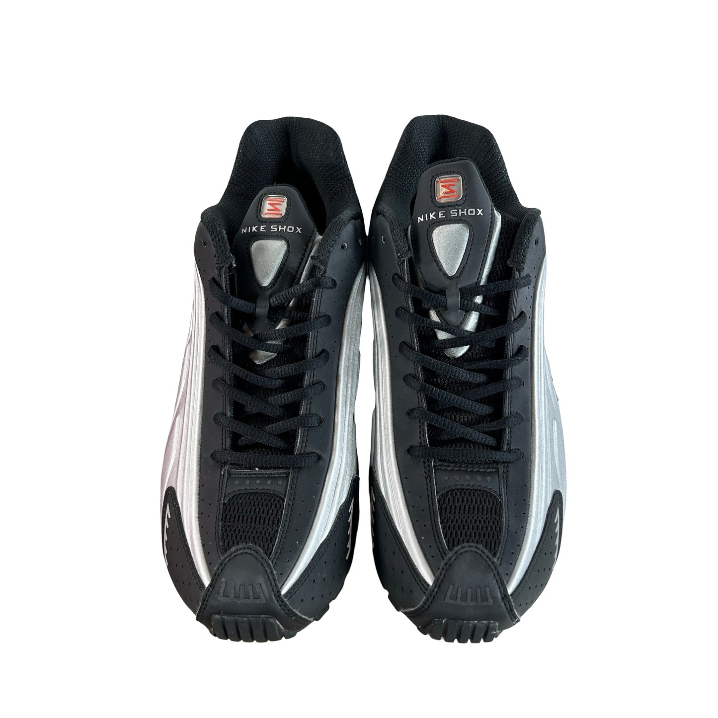 HQ1988 002 Nike Shox R4 Black Metallic Silver (2025) [USED] - 11 M (Used6)