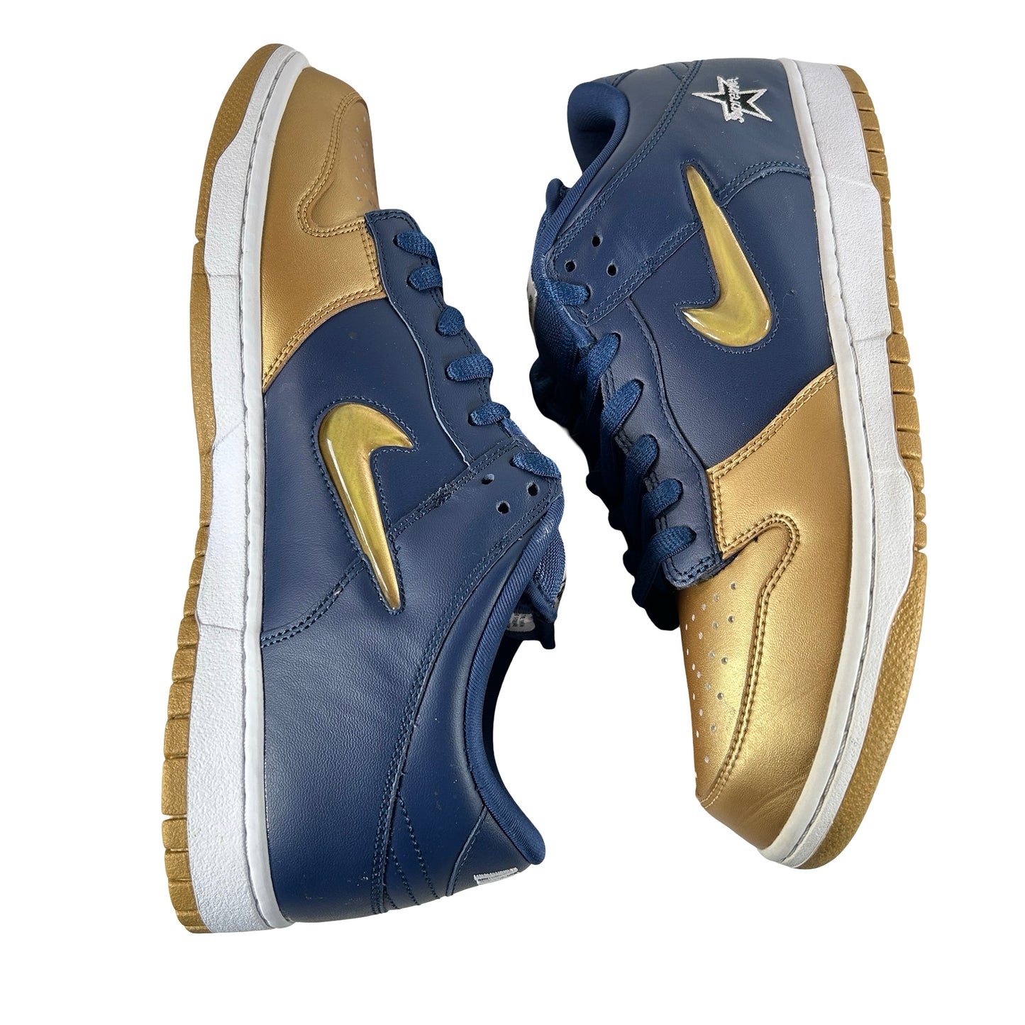 CK3480 700 Nike SB Dunk Low Supreme Jewel Swoosh Gold [USED] - 12 M (Used)