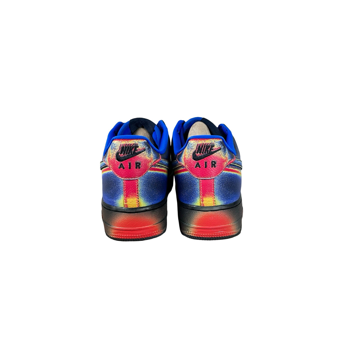 IB6834 001 Nike Air Force 1 Low Retro Heat Map Black Racer Blue [USED] - 9 M (Used2)