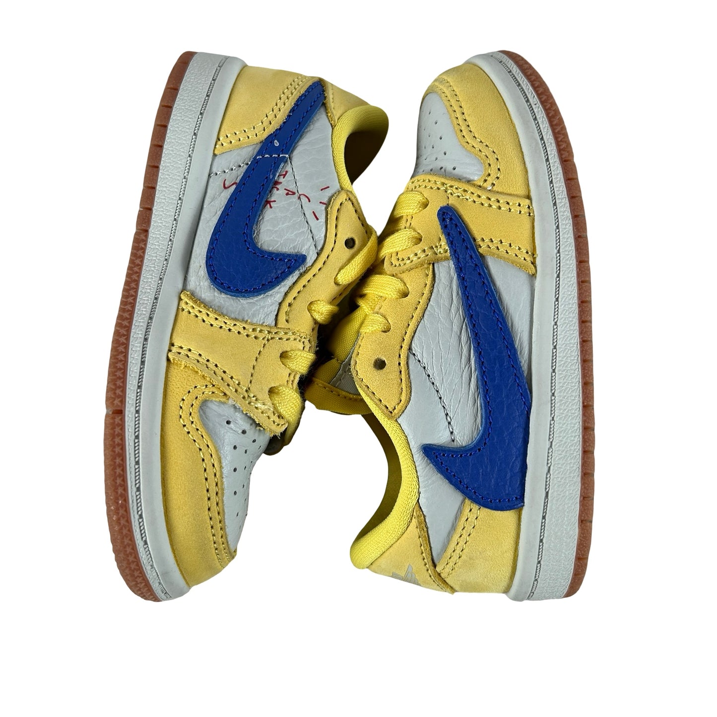 DZ5908 700 Jordan 1 Retro Low OG SP Travis Scott Canary (TD) [USED] - 7 C (Used)