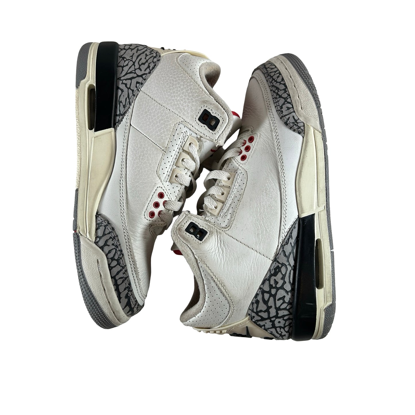 DM0967 100 Jordan 3 Retro White Cement Reimagined (GS) [USED] - 4 Y (Used2) (No Box2)