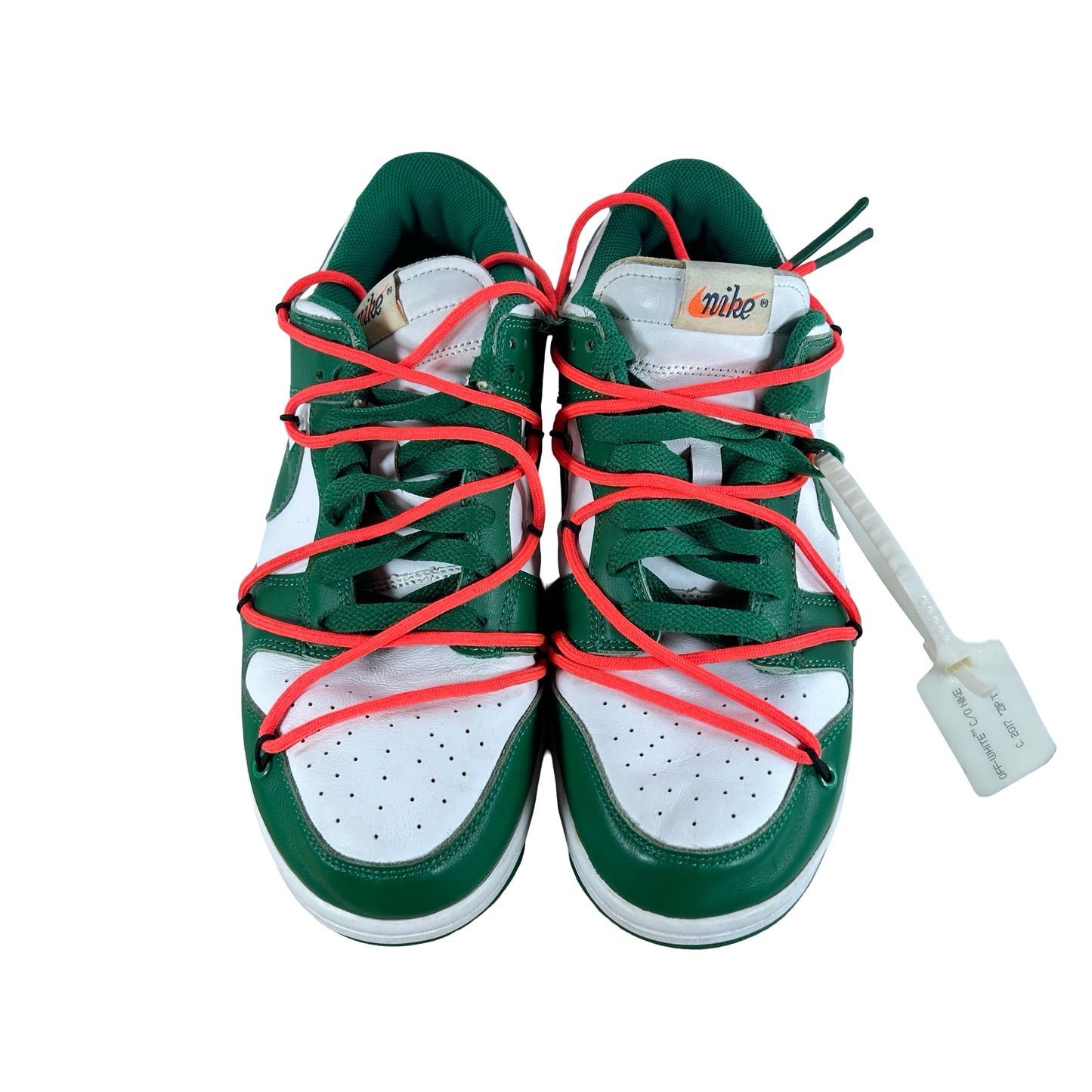 CT0856 100 Nike Dunk Low Off-White Green [USED] - 8.5 M (Used) (No Box)