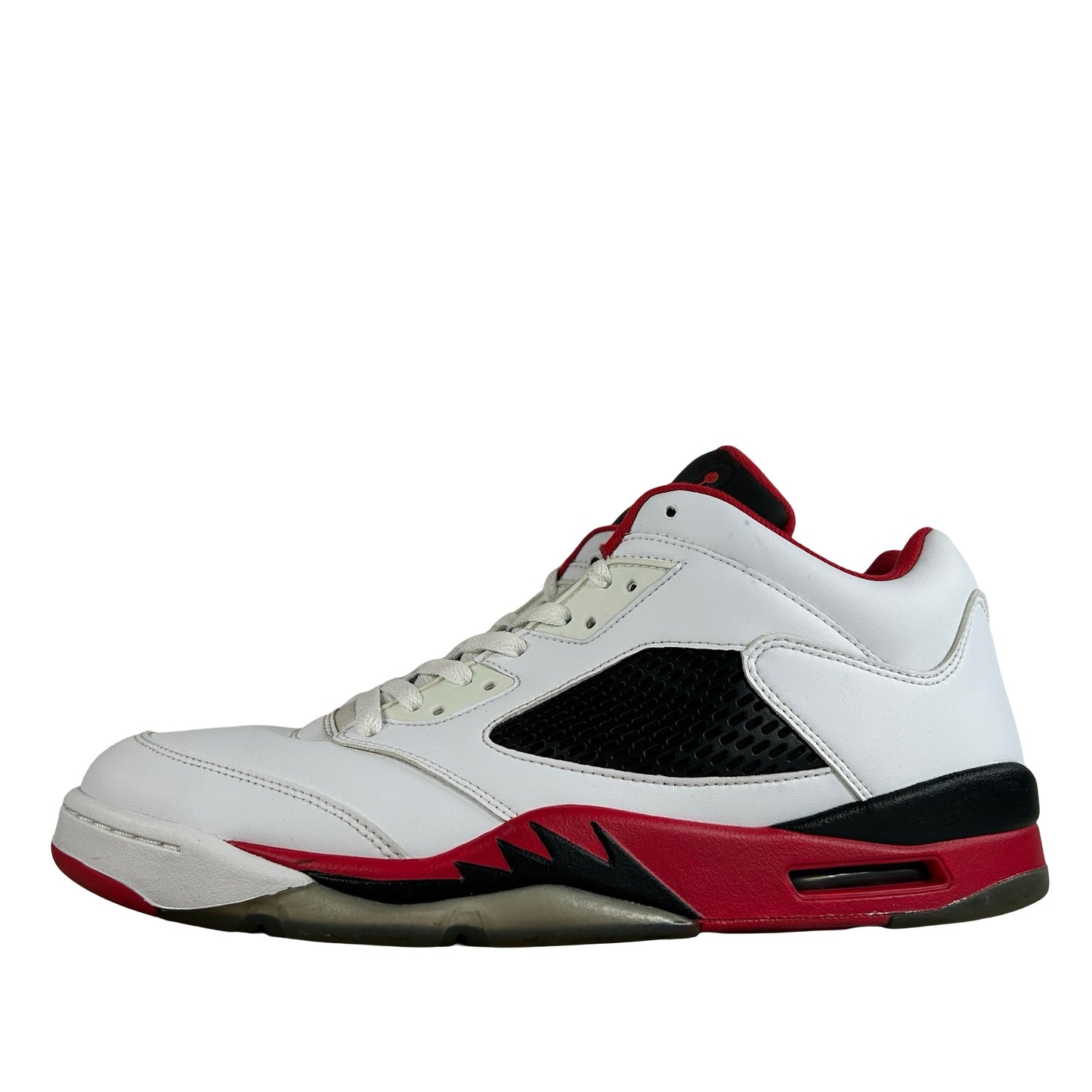 819171 101 Jordan 5 Retro Low Fire Red [USED] - 13 M (Used)
