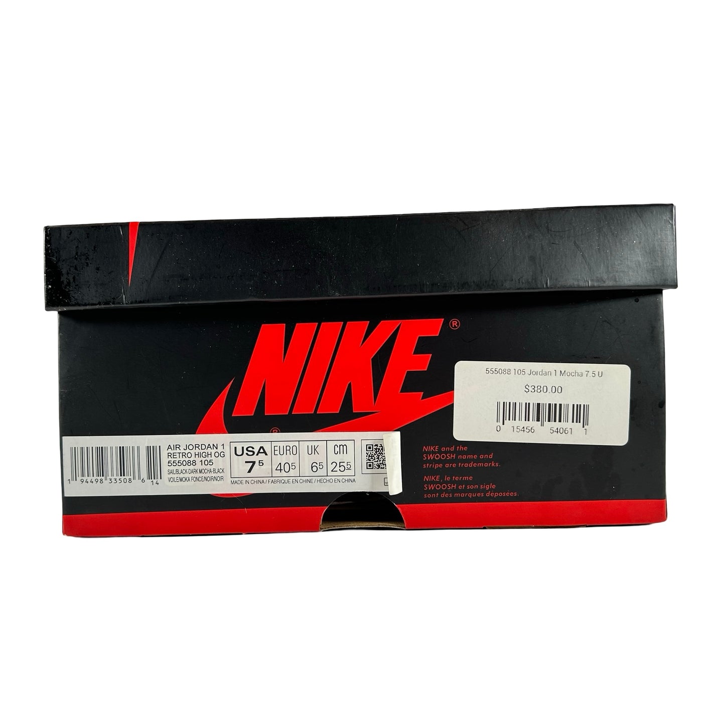 555088 105 Jordan 1 Mocha [USED] - 7.5 M (Used2)
