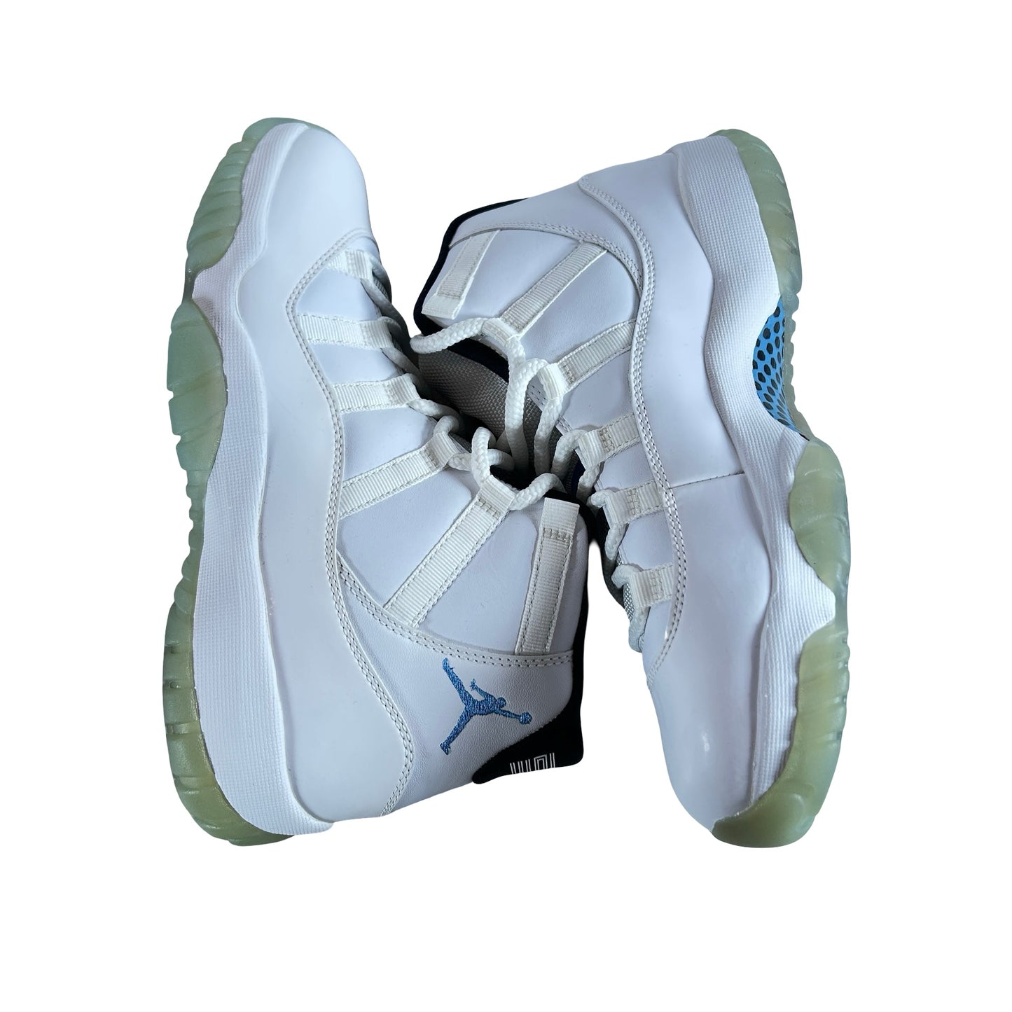378037 117 Air Jordan 11 Retro Legend Blue (2014) - 8 M (Yellowing)