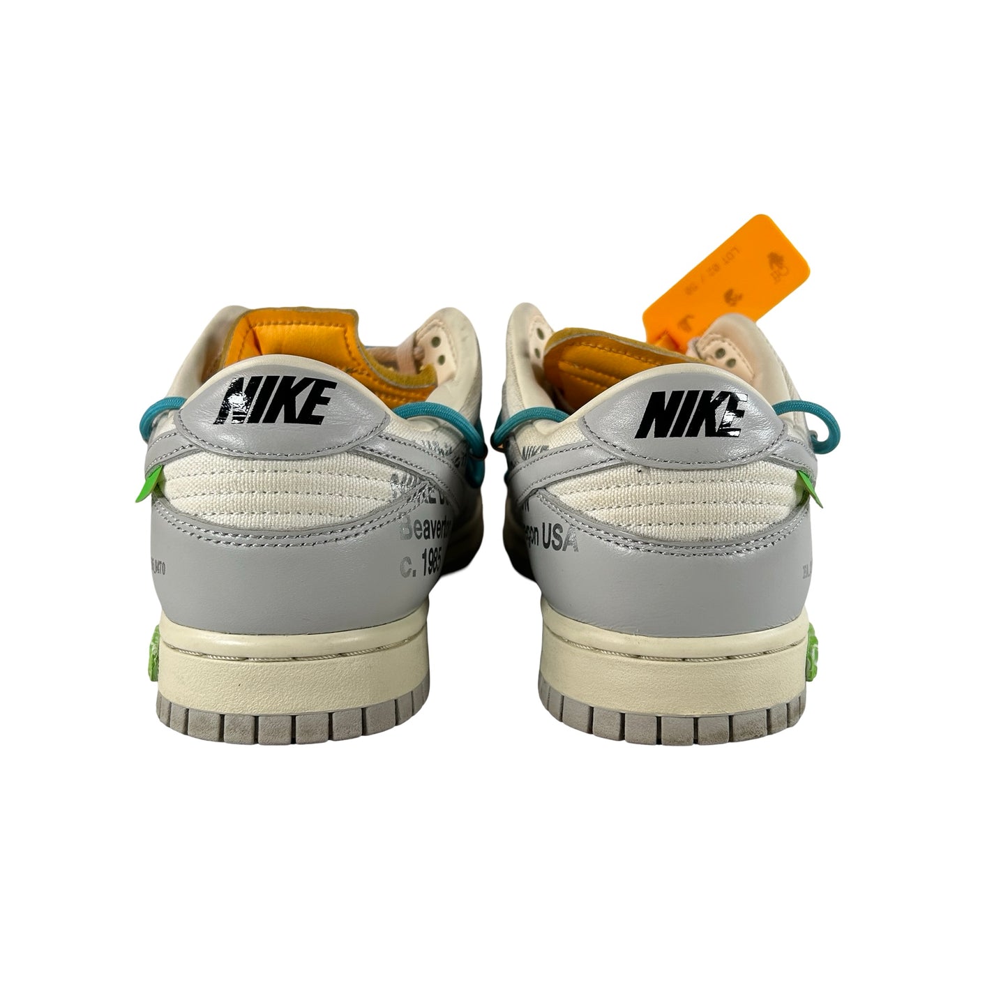 DM1602 115 Nike Dunk Low Off-White Lot 2 [USED] - 8.5 M (Used)