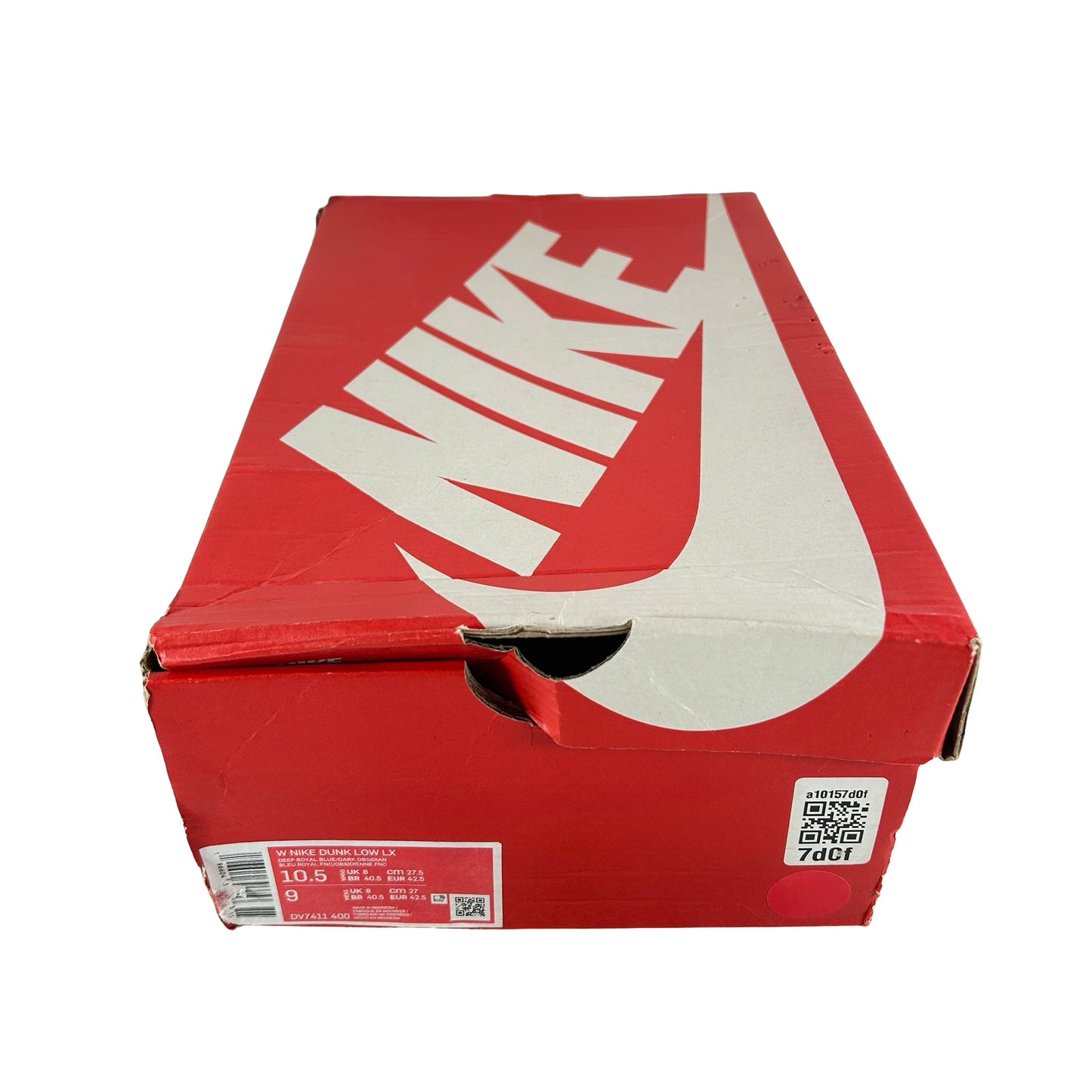 DV7411 400 Nike Dunk Low LX Blue Suede (Women's) [USED] - 10.5 W (Used)