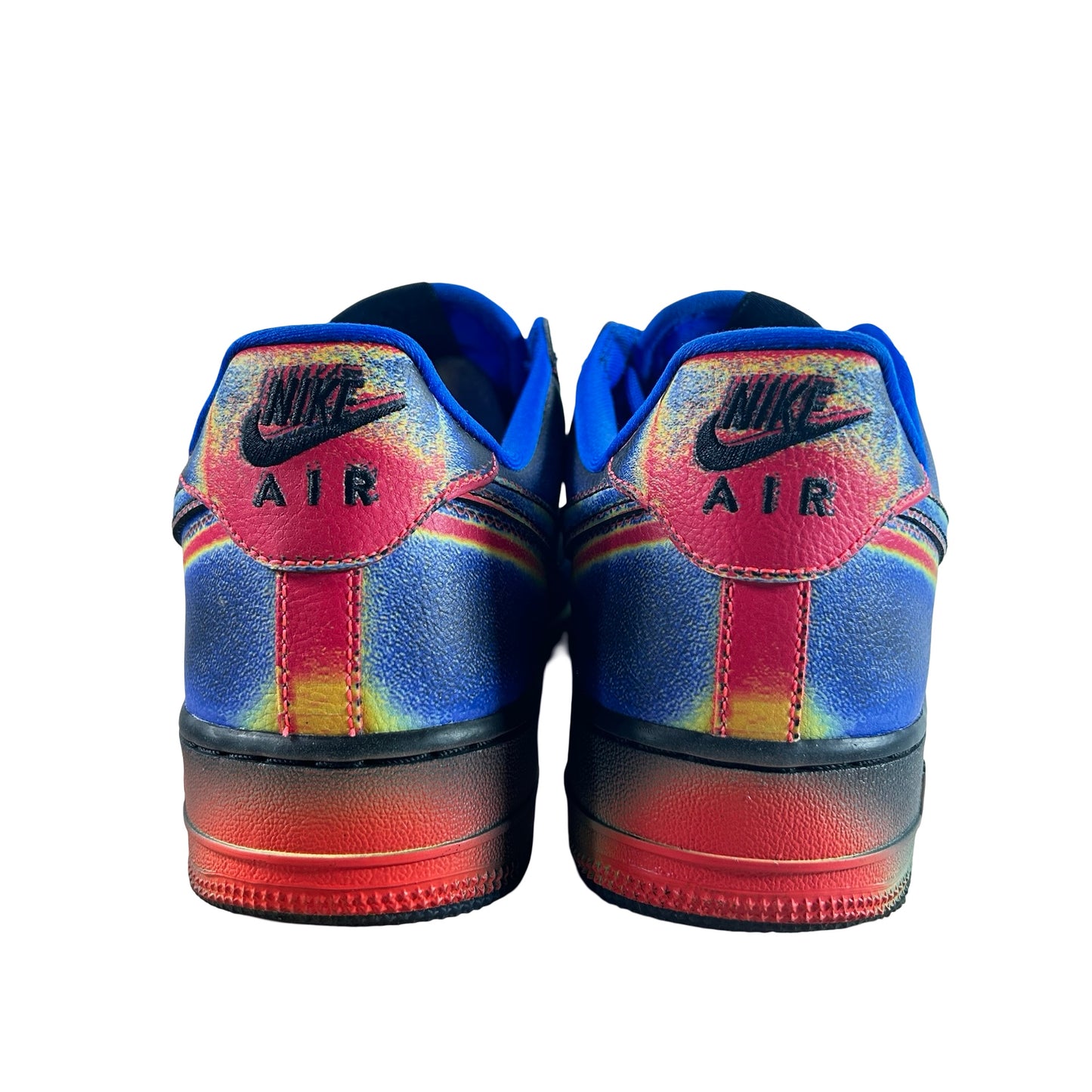 IB6834 001 Nike Air Force 1 Low Retro Heat Map Black Racer Blue [USED] - 9 M (Used)