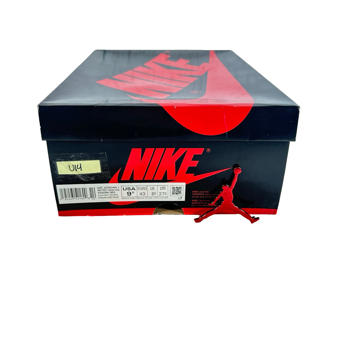 555088 063 Jordan 1 Retro High OG Patent Bred [USED] - 9.5 M (Used14)