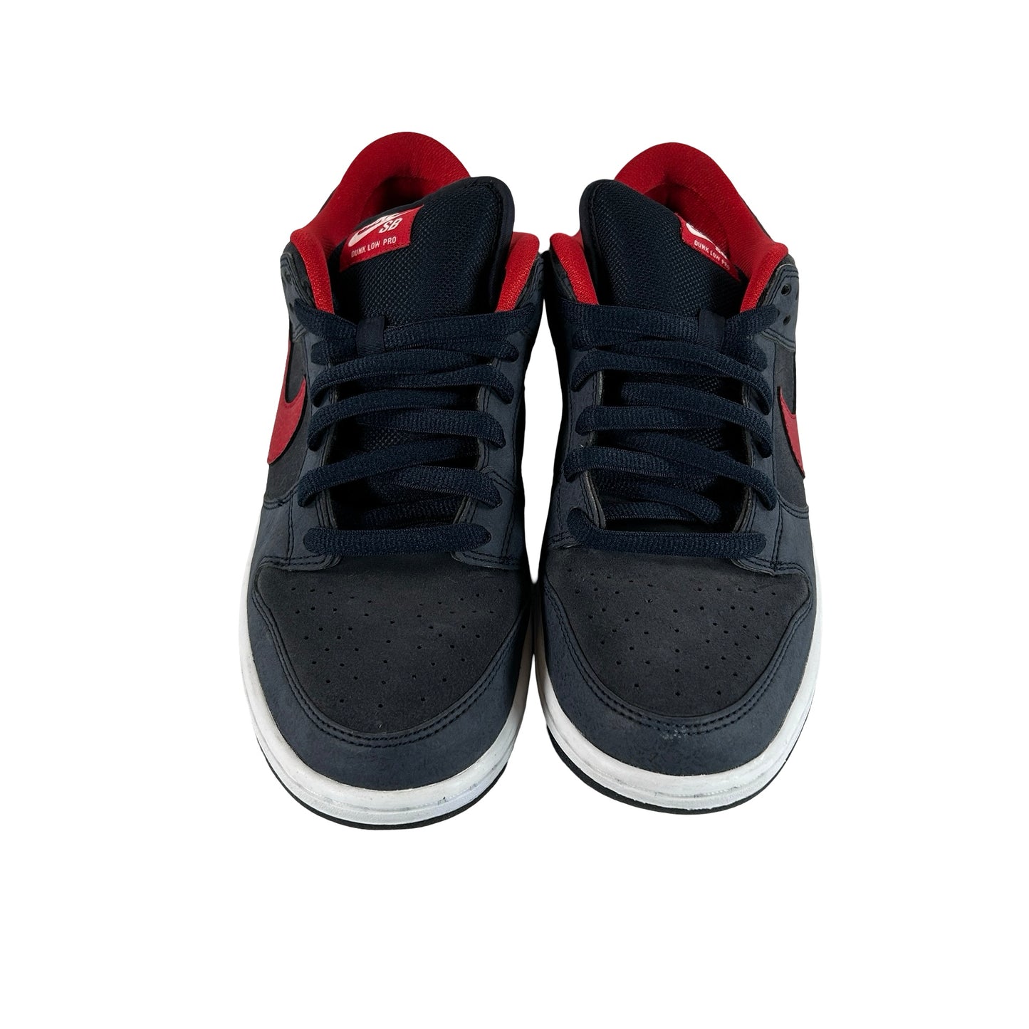 304292 461 Nike SB Dunk Low Dark Obsidian Gym Red [USED] - 10M (Used) (No Box)