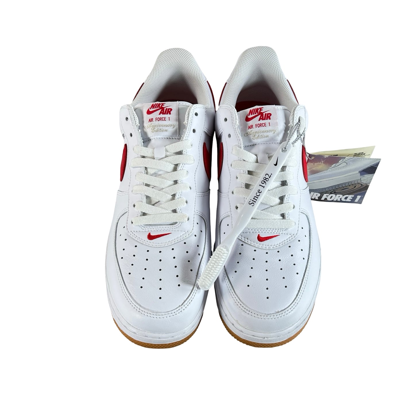 DJ3911 102 Nike Air Force 1 '07 Low Color of the Month University Red Gum [USED] - 13 M (Used)