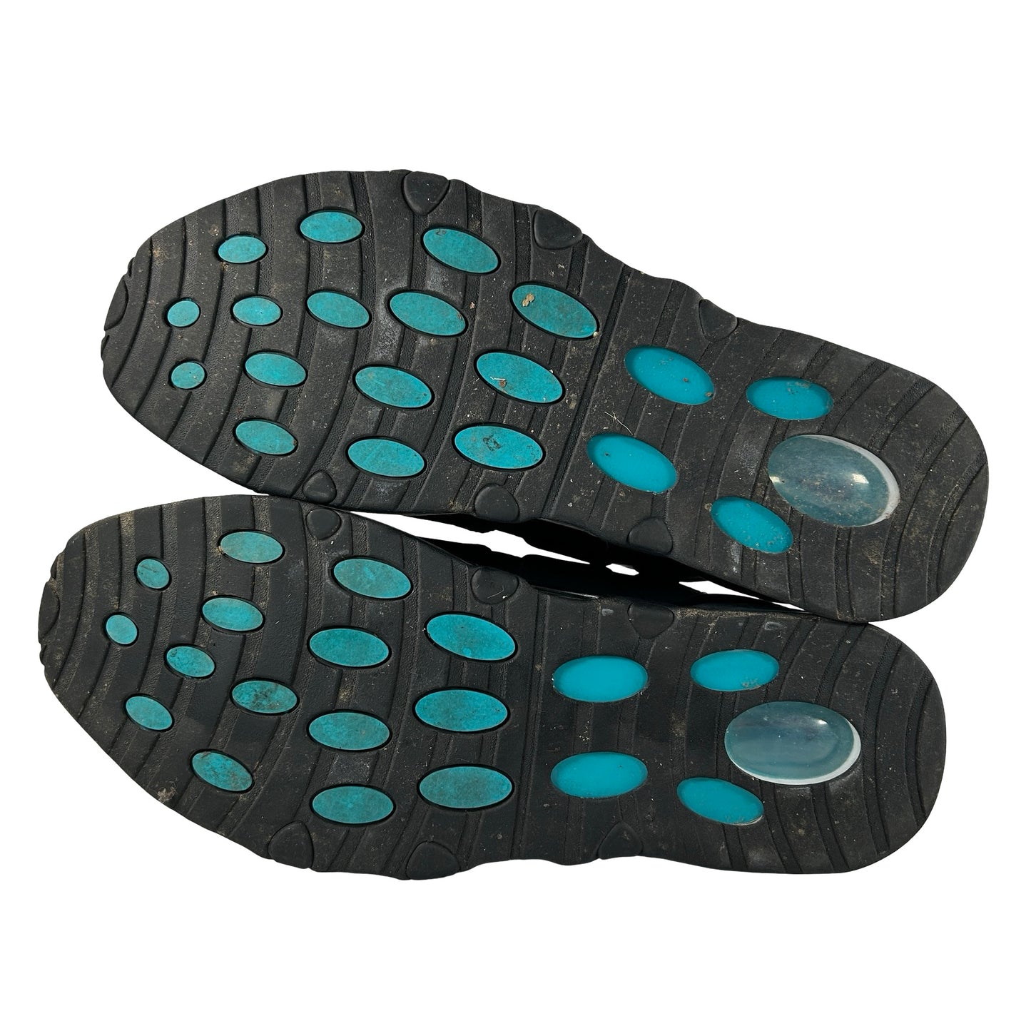 311090 100 Nike Air Max Uptempo 95 White Black Teal [USED] - 12 M (Used)