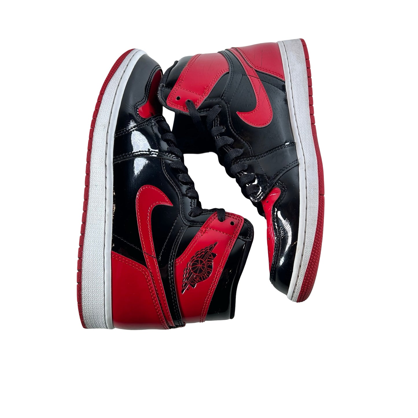 555088 063 Jordan 1 Retro High OG Patent Bred [USED] - 9 M (Used6)
