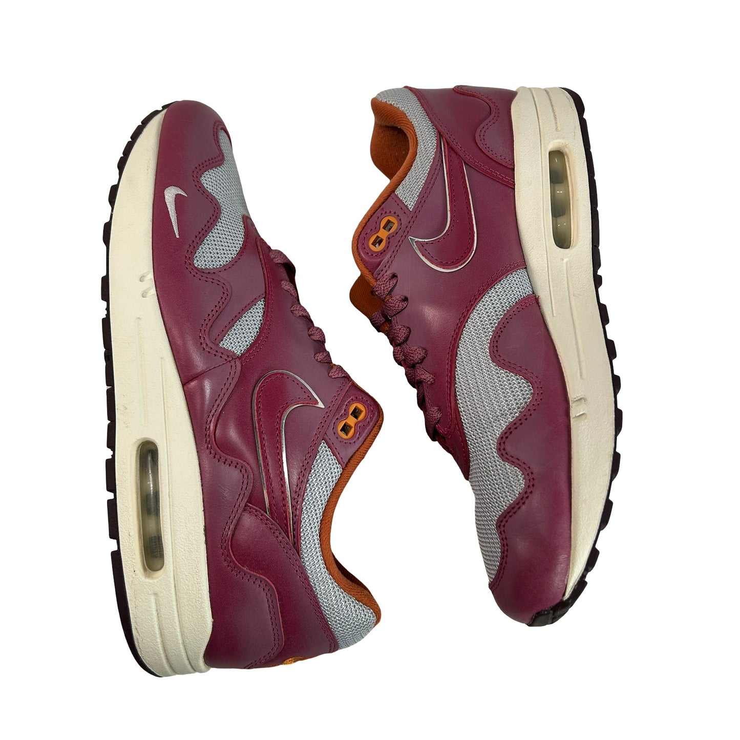 DO9549 001 Nike Air Max 1 Patta Waves Rush Maroon  [USED] - 10 M (Used3)