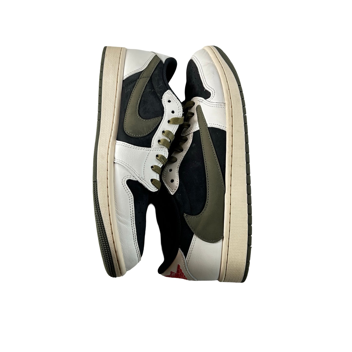 DZ4137 106 Jordan 1 Retro Low OG SP Travis Scott Olive (W) [USED] - 11.5 W (Used) (No Box)