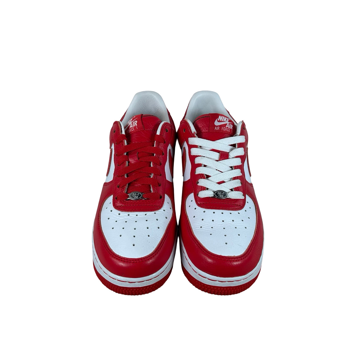 II4391 100 Nike Air Force 1 Low QS Terror Squad White University Red [USED] - 7 M (Used)