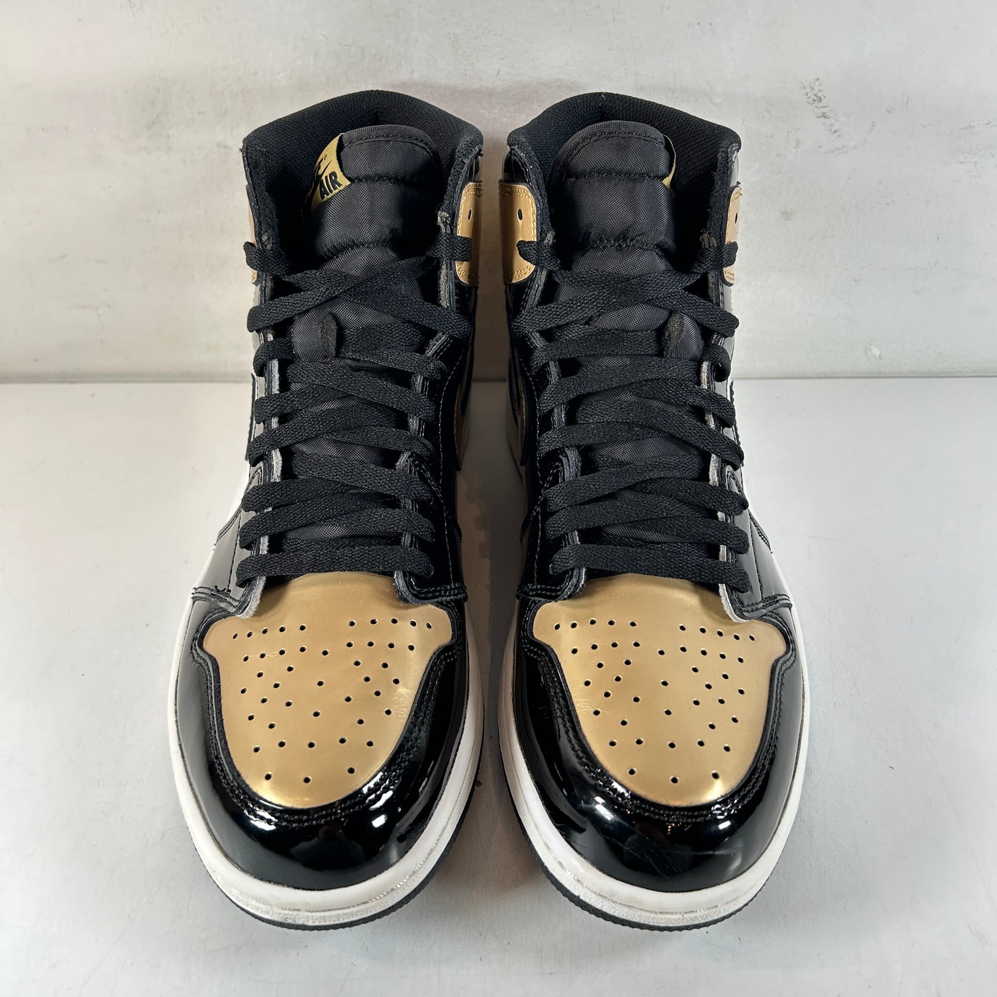 861428 007 Jordan 1 Retro High NRG Patent Gold Toe [USED] - 11.5 M (Used)