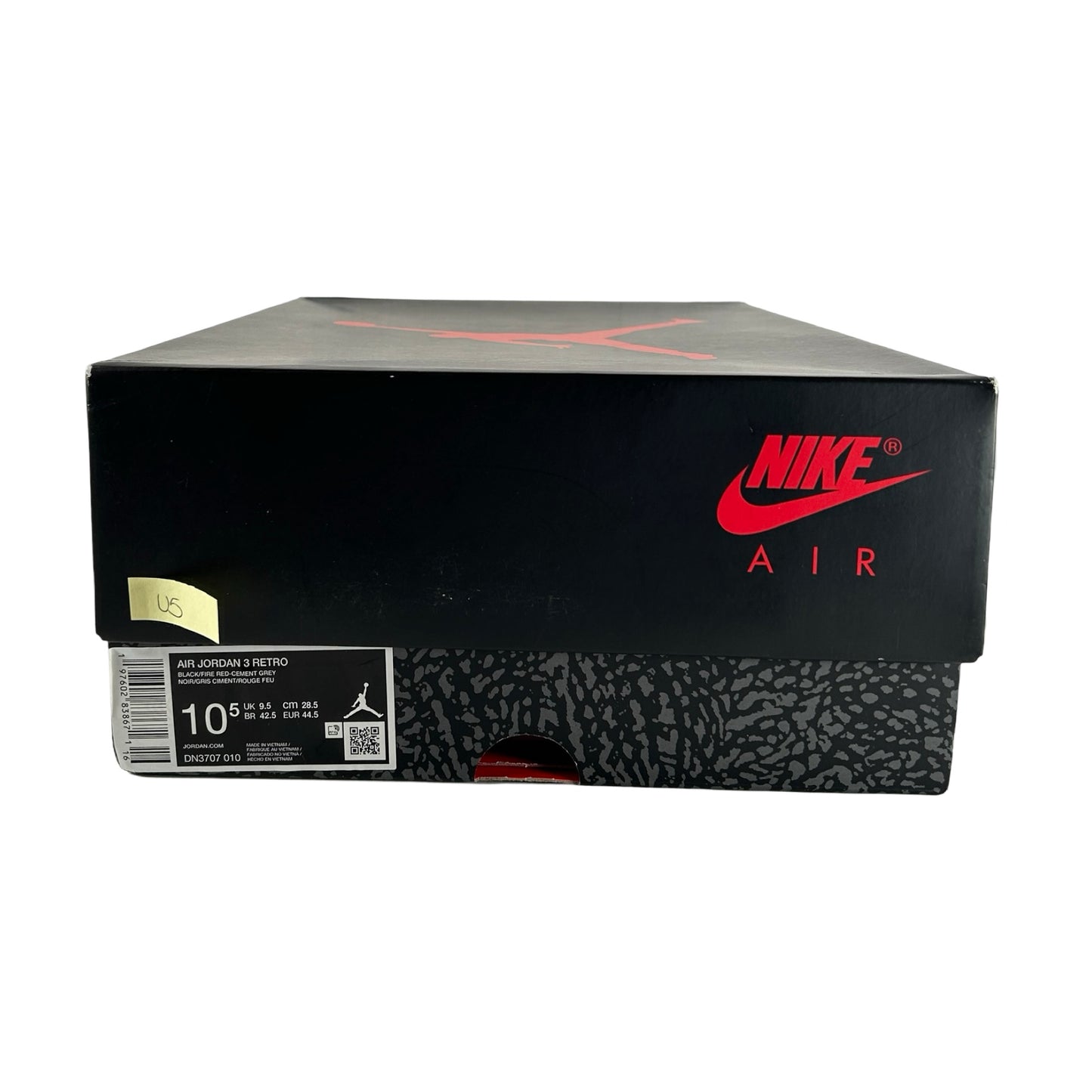 DN3707 010 Jordan 3 Retro Black Cement Reimagined (2024) [USED] - 10.5 M (Used5)