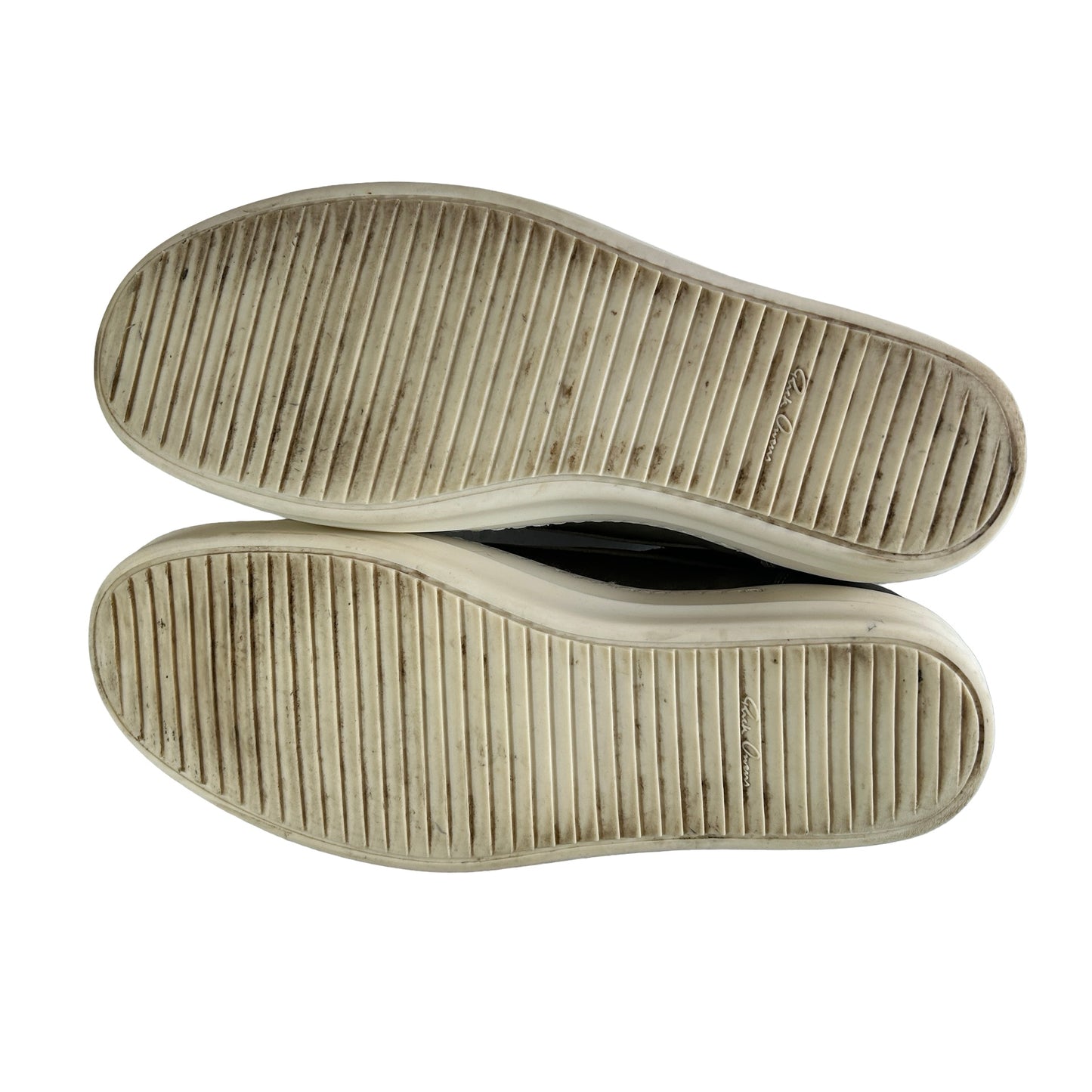 RR01E5897LCTLCO Rick Owens Vintage Sneaks Transparent Leather Dust Milk [USED] - 44 EU (Used)