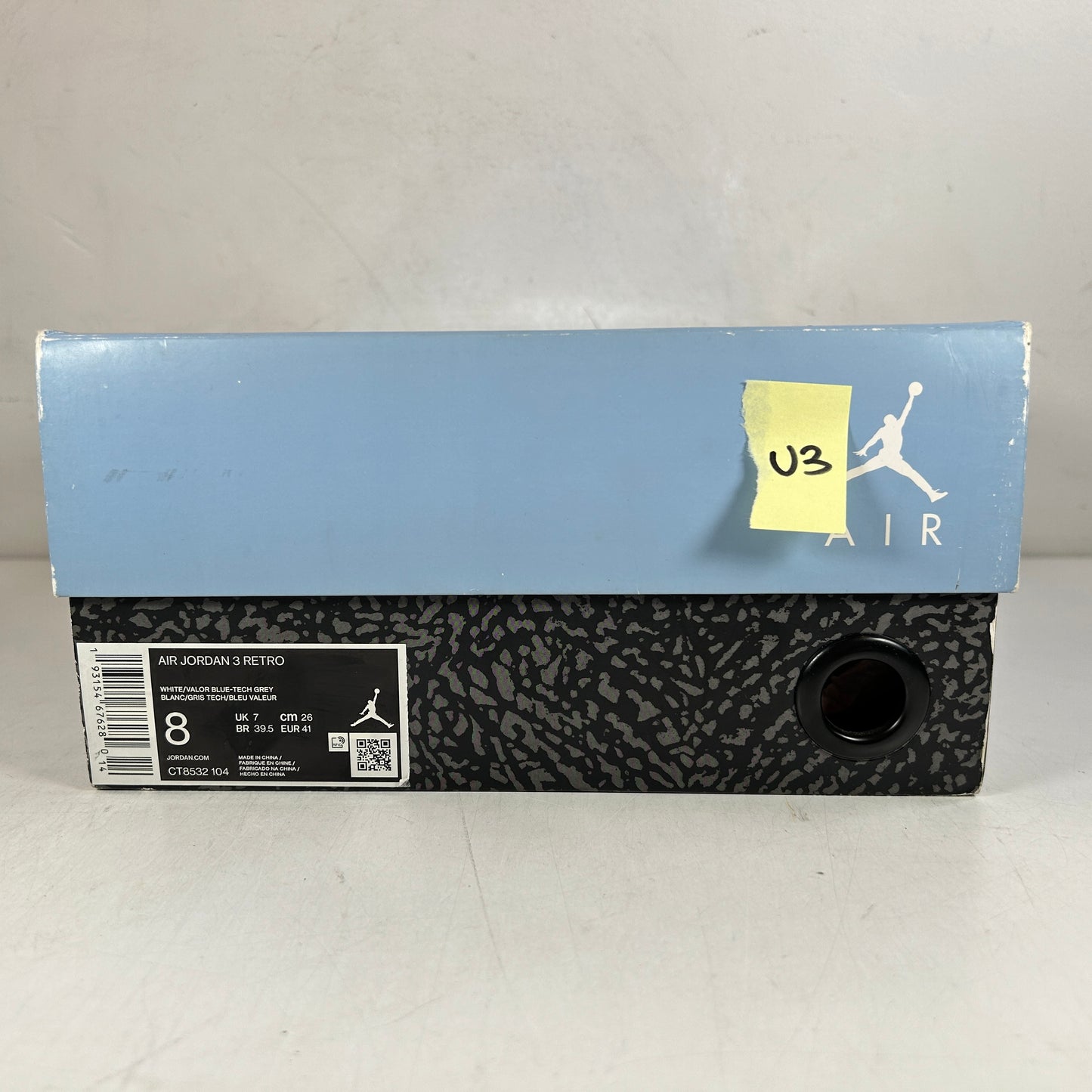 CT8532 104 Jordan 3 Retro UNC (2020) [USED] - 8 M (Used3)