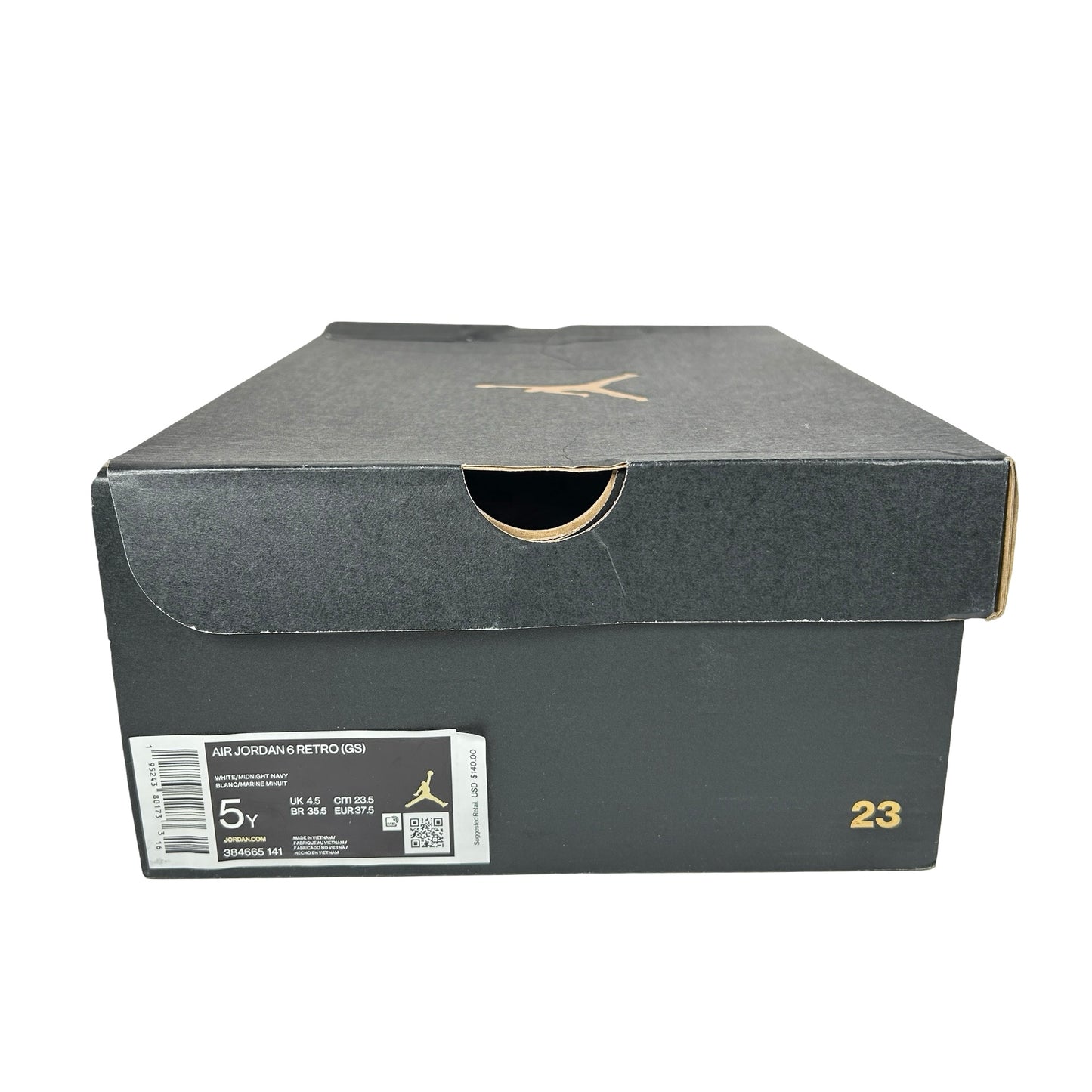 384665 141 Jordan 6 Retro Midnight Navy GS [USED] - 5 Y (VNDS)