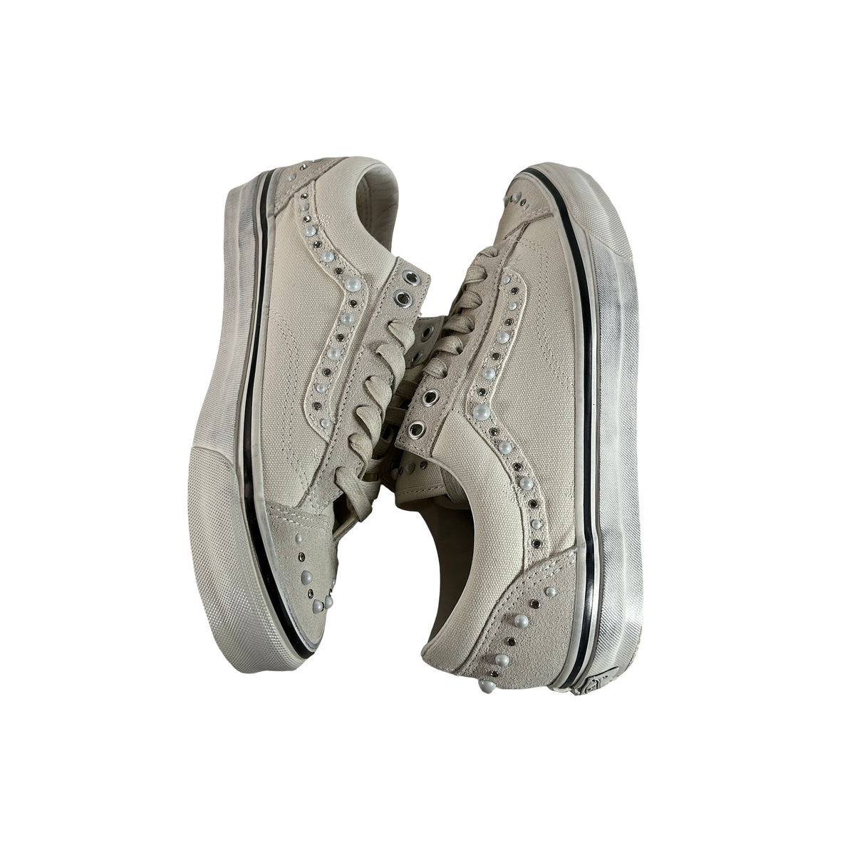 VN000ZB8CDA Vans LX Old Skool 36 Pearlized Pack Marshmallow White - 8.5 M (Used)