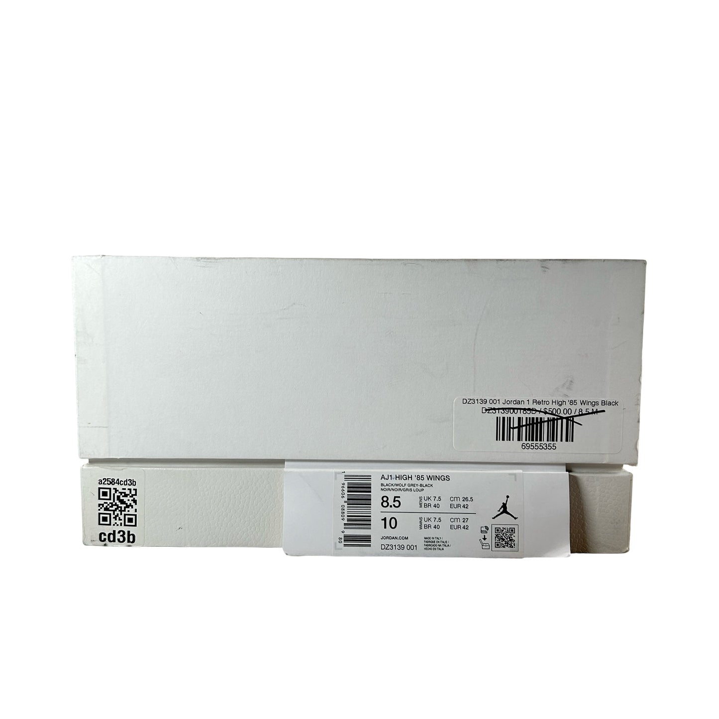 DZ3139 001 Air Jordan 1 Retro High '85 Wings Black [USED] - 8.5 M (Used)