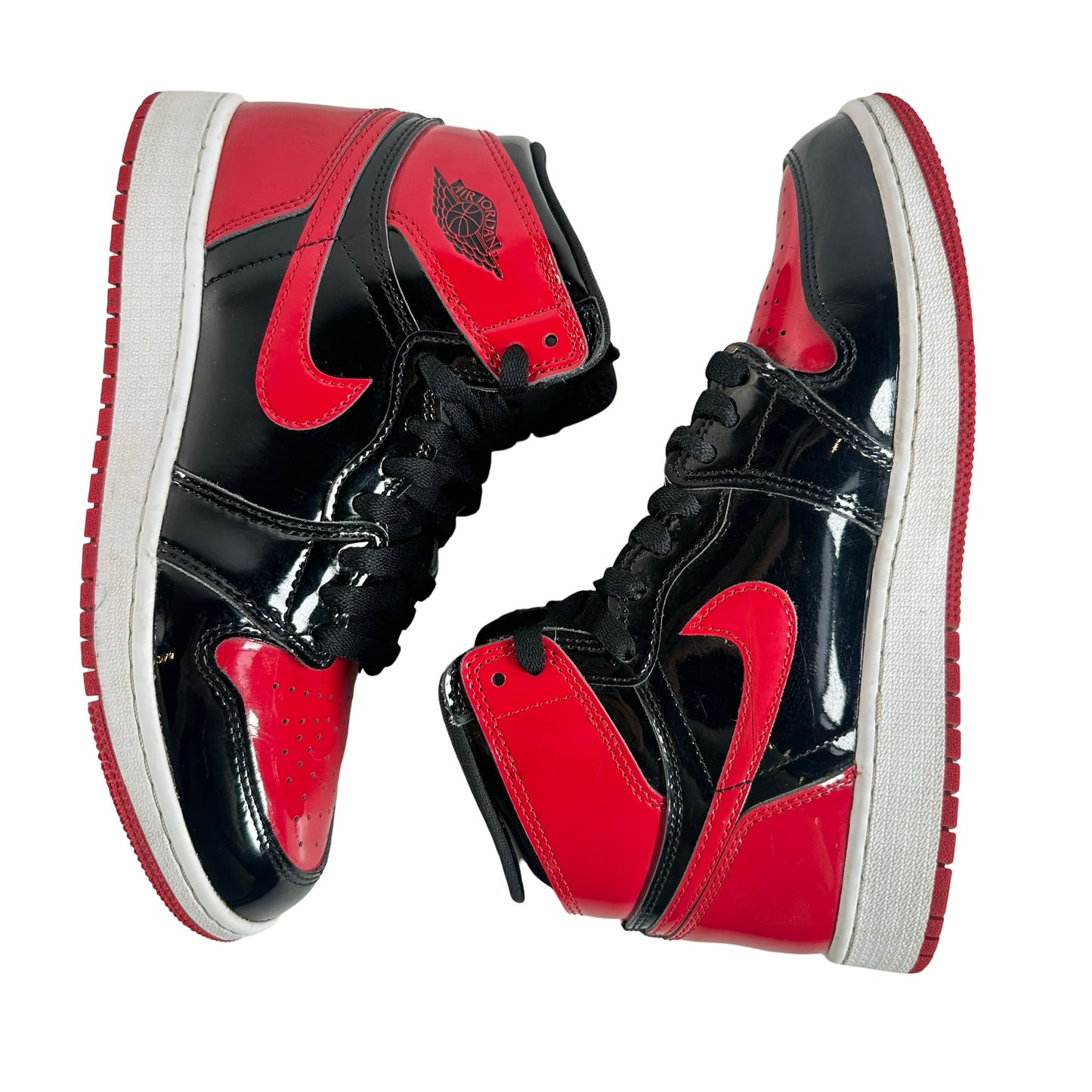 575441 063 Jordan 1 Retro High OG Patent Bred (GS) [USED] - 6 Y (Used) (Replace Box)