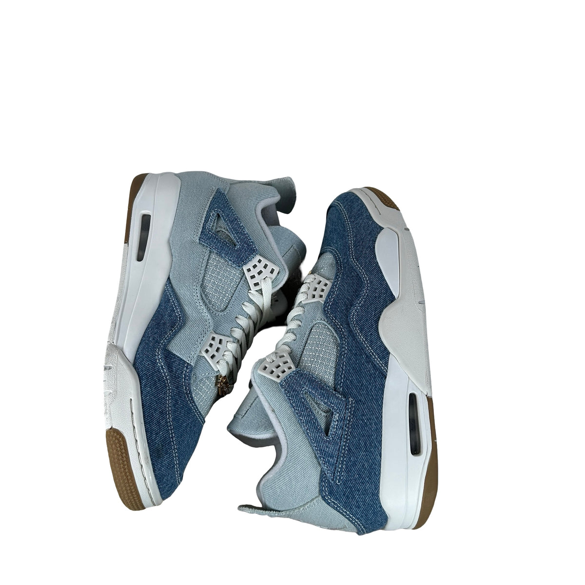 IB6716 100 Jordan 4 Retro TEX Denim Worn Blue (Women's) [USED] - 11 W (Used3)