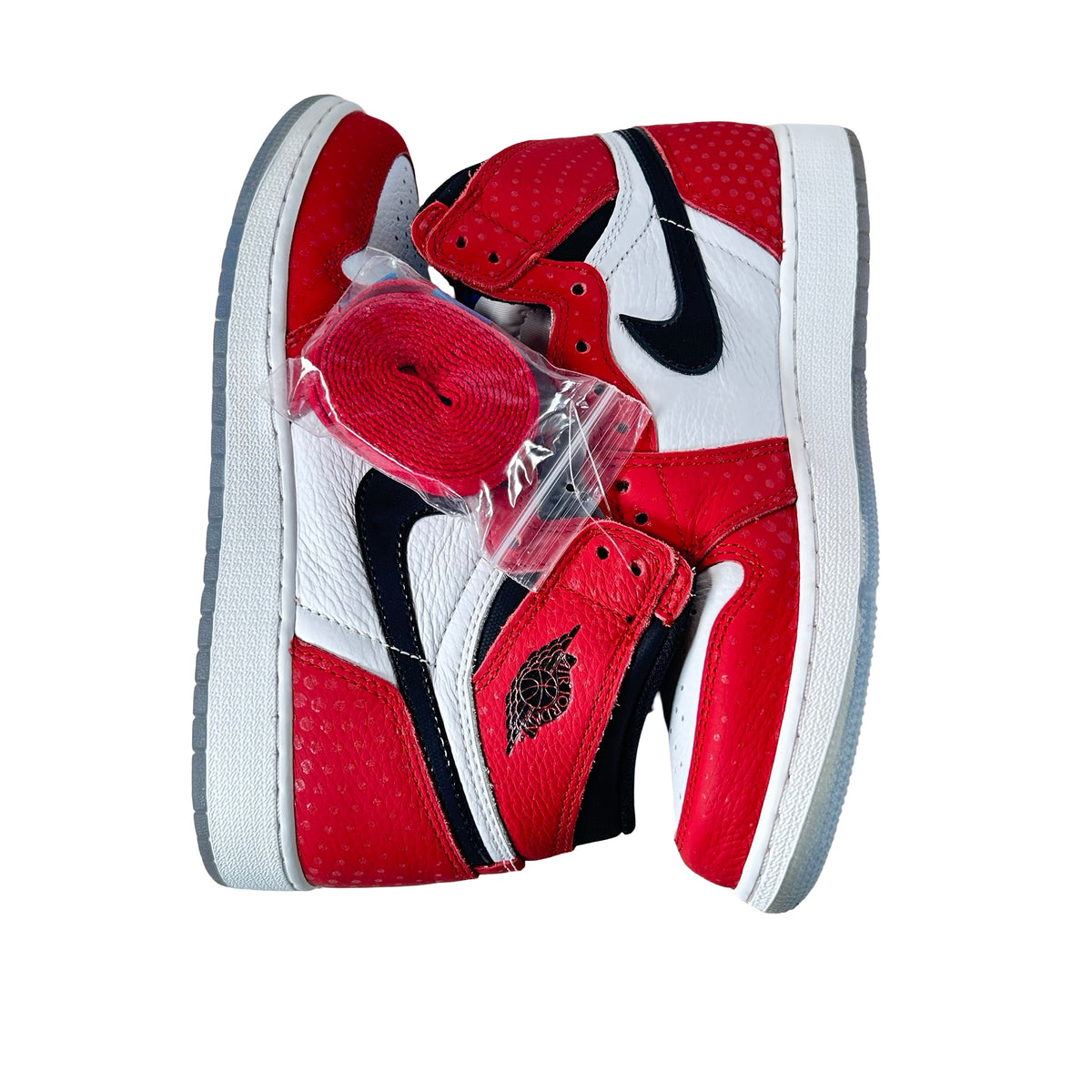 575441 602 Jordan 1 Retro High Spider-Man Origin Story (GS) - 6.5 Y (Yellowing Sole)