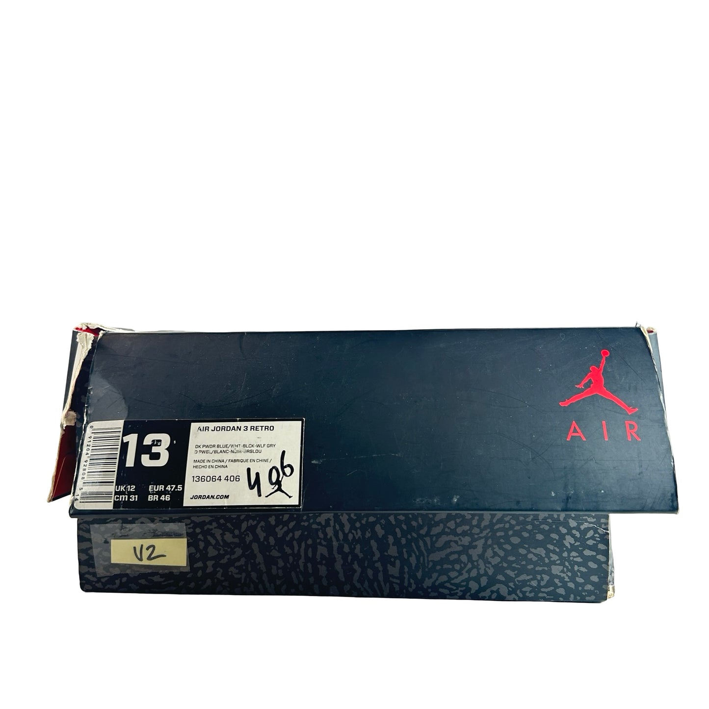 136064 406 Jordan 3 Retro Powder Blue [USED] - 13 M (Used2)