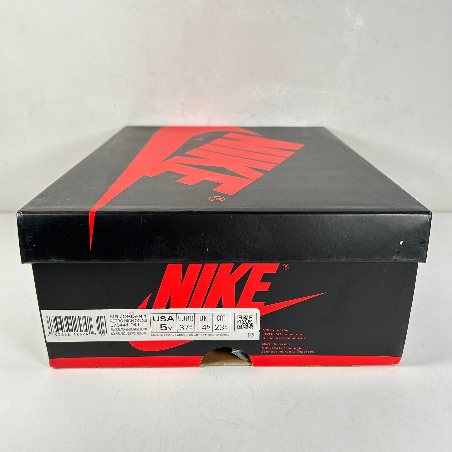 575441 041 Jordan 1 Retro High Royal Toe (GS) [USED] - 5 Y (Used)
