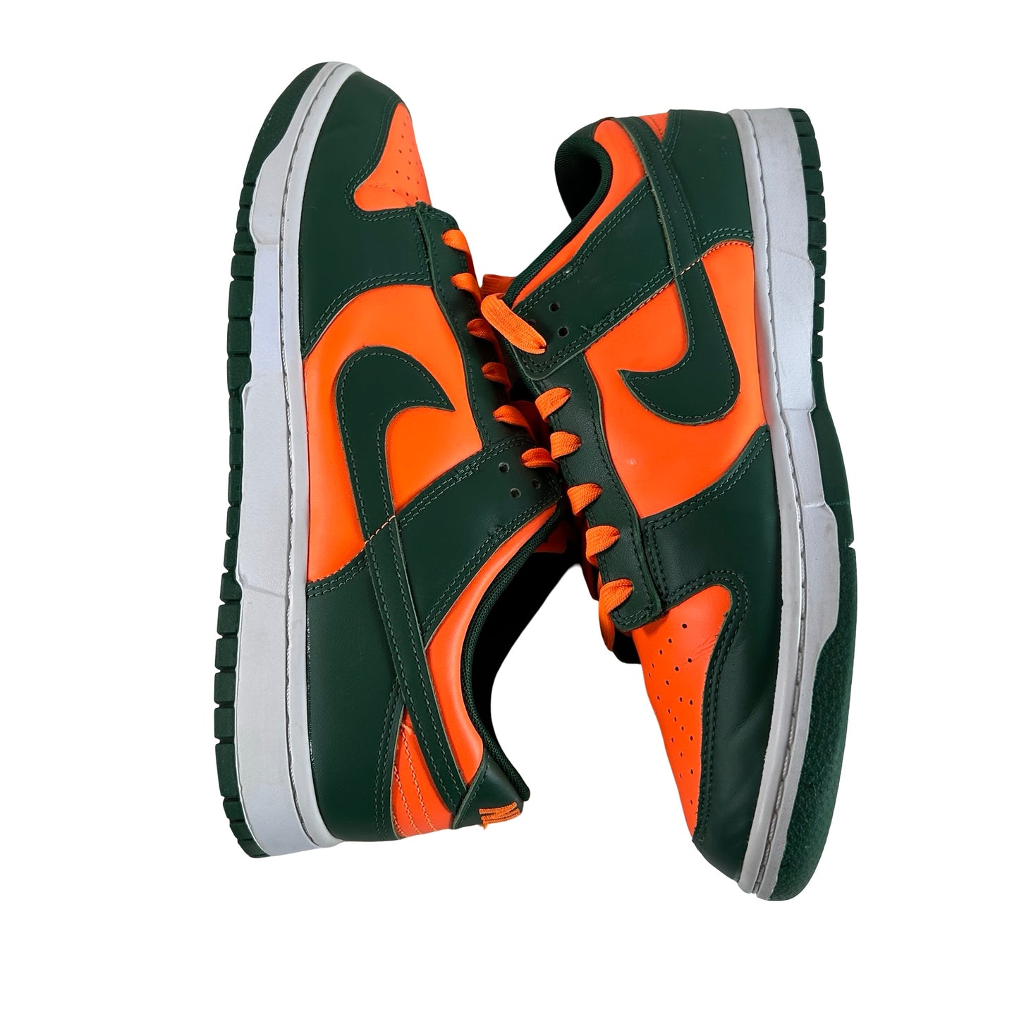 DD1391 300 Nike Dunk Low Retro Miami Hurricanes [USED] - 12 M (Used3)