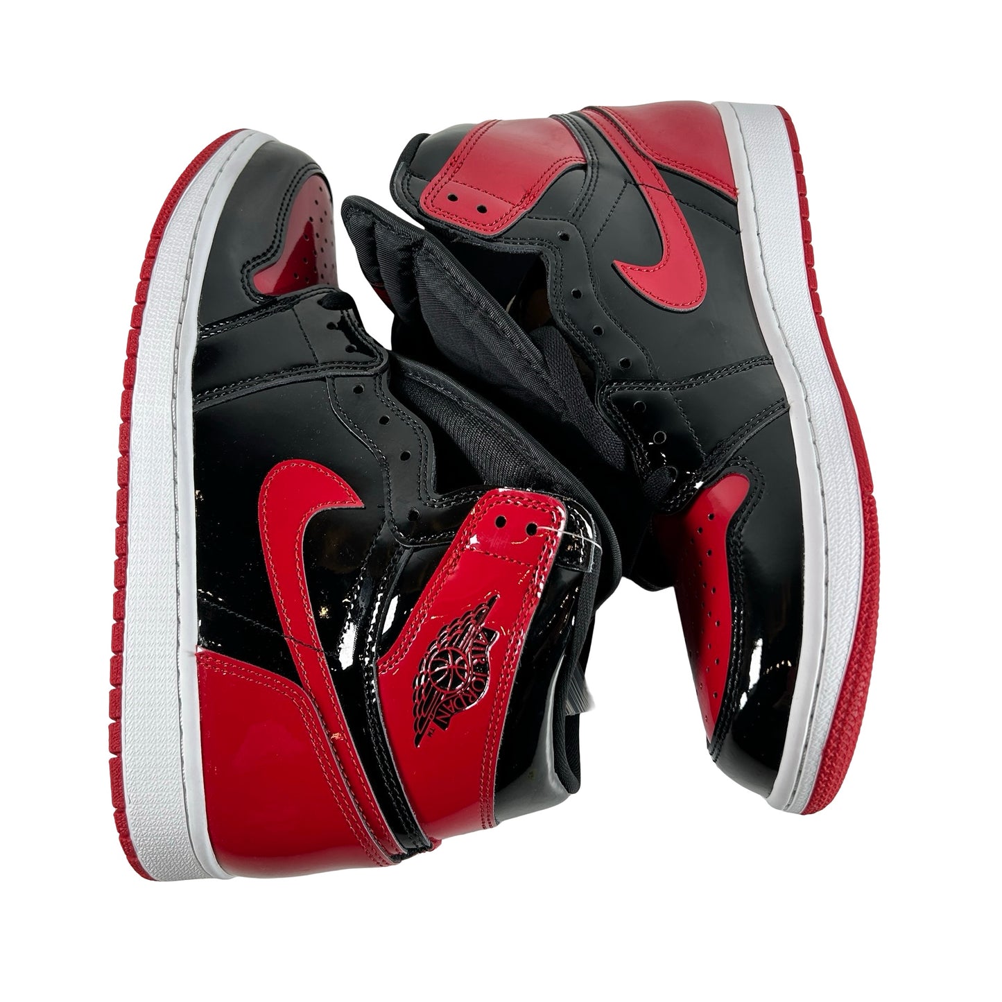 555088 063 Jordan 1 Retro High OG Patent Bred [CONDITIONAL] - 10 M (Mark on side panel) (Damaged Box)