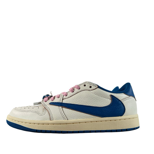 DM7866 104 Jordan 1 Retro Low OG SP Fragment x Travis Scott Sail Military Blue [USED] - 7.5 M (Used)