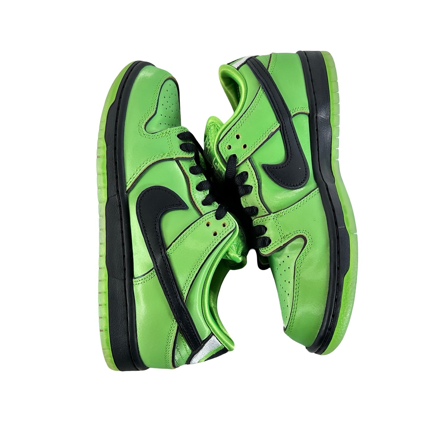 FZ8319 300 Nike SB Dunk Low The Powerpuff Girls Buttercup [USED] - 6 M (Used) (No Box)