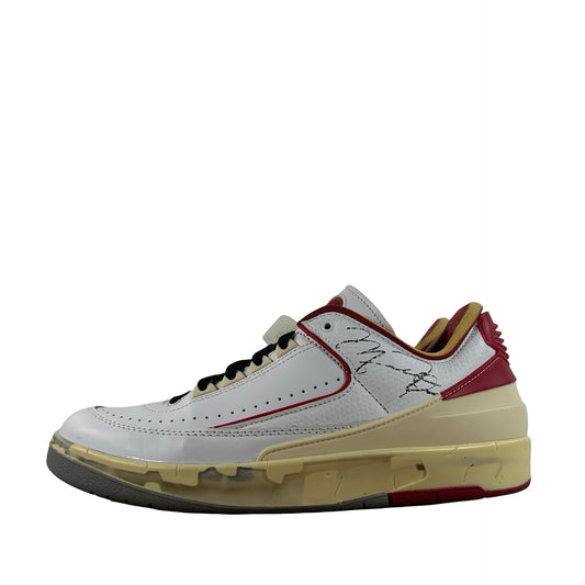 DJ4375 106 Jordan 2 Retro Low SP Off-White White Red [USED] - 9 M (Used) (Replace Box)