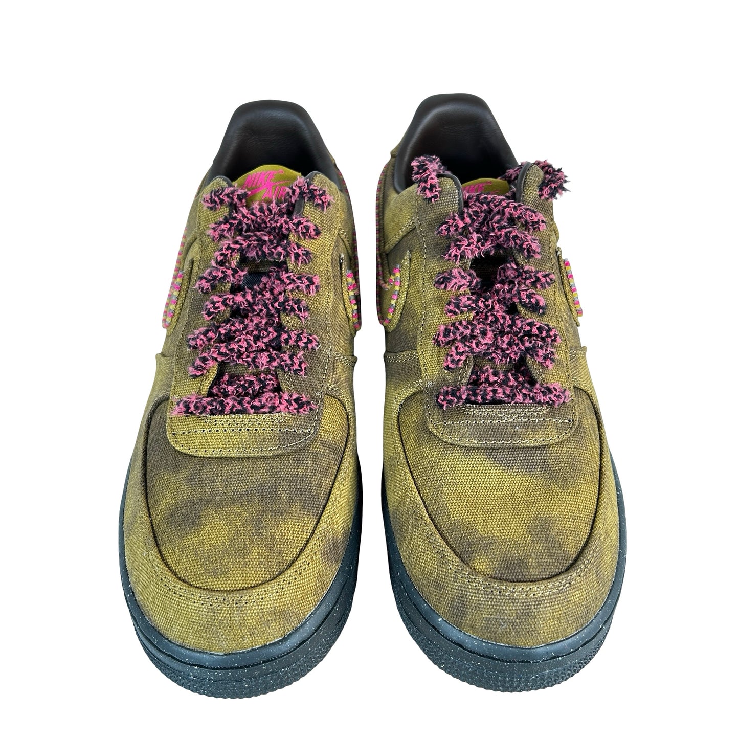 IO4474 300 Nike Air Force 1 Low '07 QS Boucle Desert Moss Fierce Pink [USED] - 9 M (VNDS)