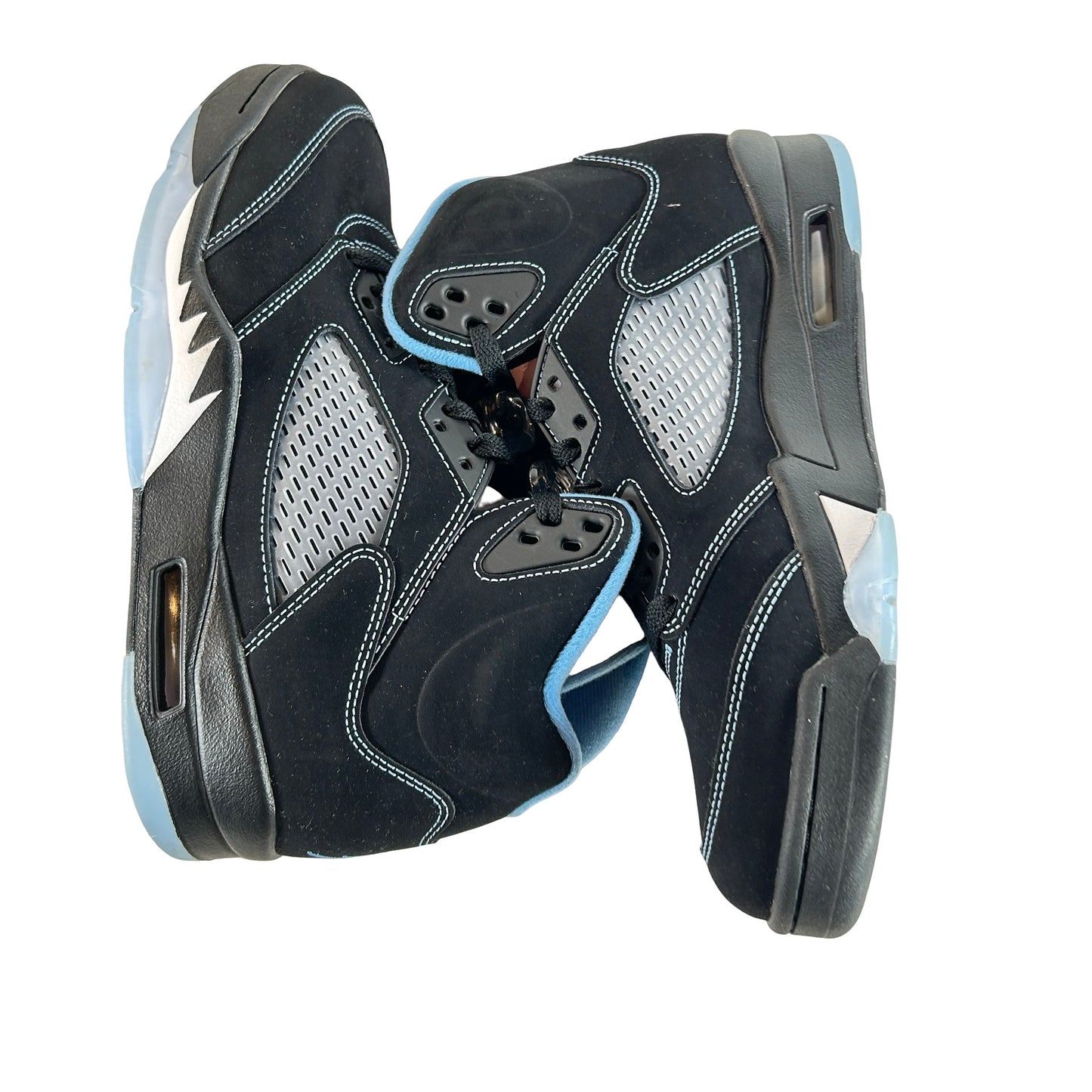 DD0587 008 Jordan 5 Retro Black University Blue (2026) [USED] 9 M (Used)