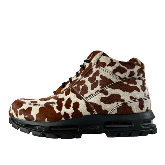 IO4635 100 Nike Air Max Goadome Sail Cacao Wow Cow Print Pony Hair [USED] - 12 M (Used)