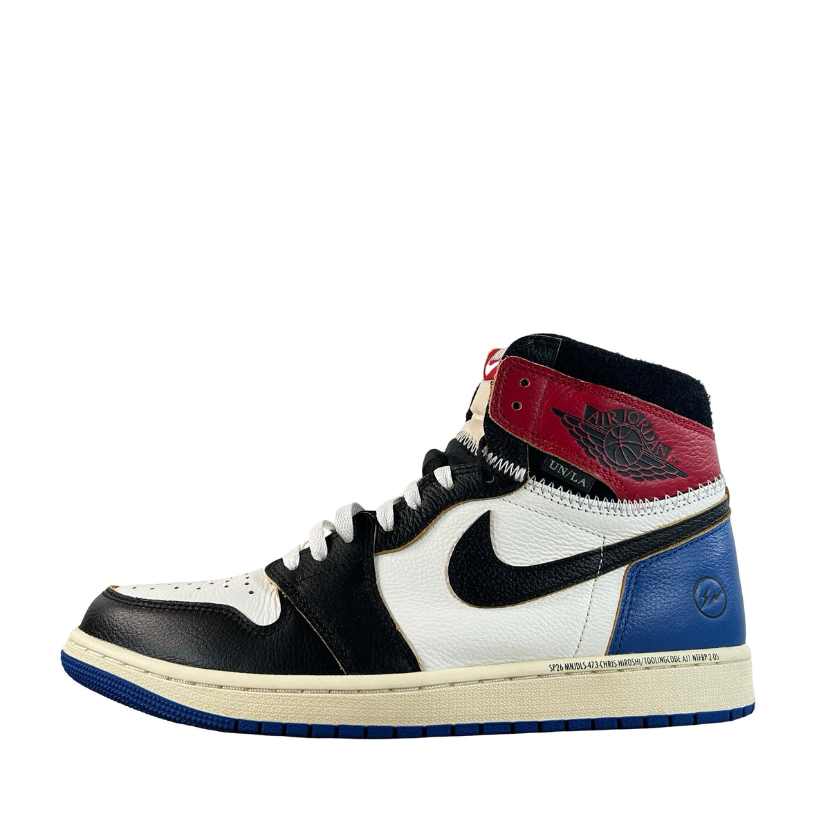 IO7847 002 Jordan 1 Retro High OG SP Fragment x Union LA Varsity Red Sport Royal [USED] - 11 M (Used7)