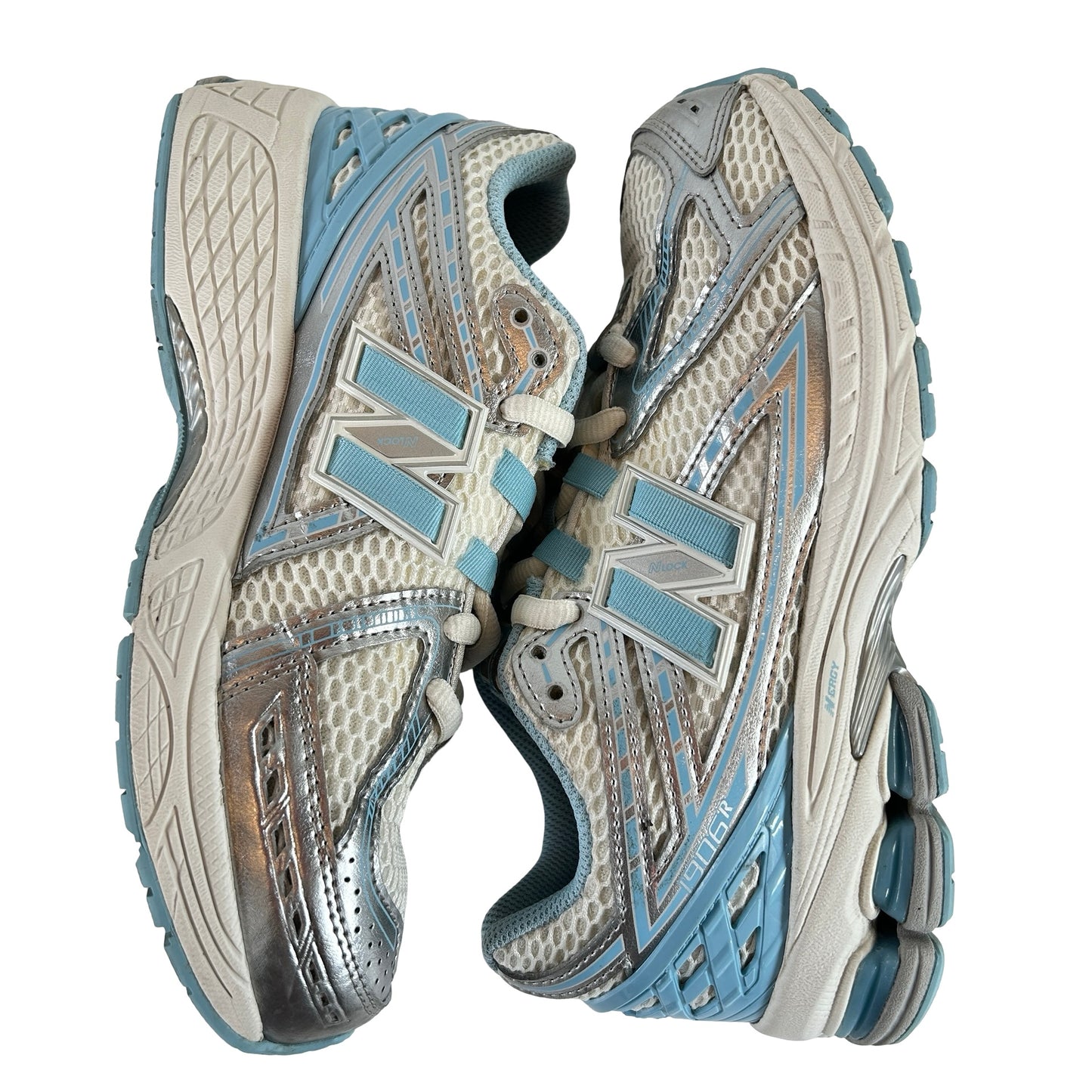 GC1906EW New Balance 1906R SIlver Metallic Chrome Blue (GS) [USED] - 6 Y (Used) (No Box)
