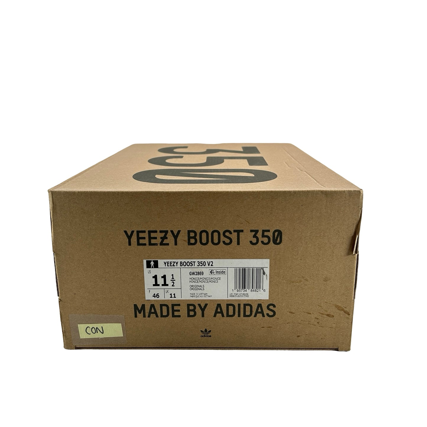 GW2869 adidas Yeezy Boost 350 V2 Mono Ice [CONDITIONAL] - 11.5 M (Slight Yellowing)
