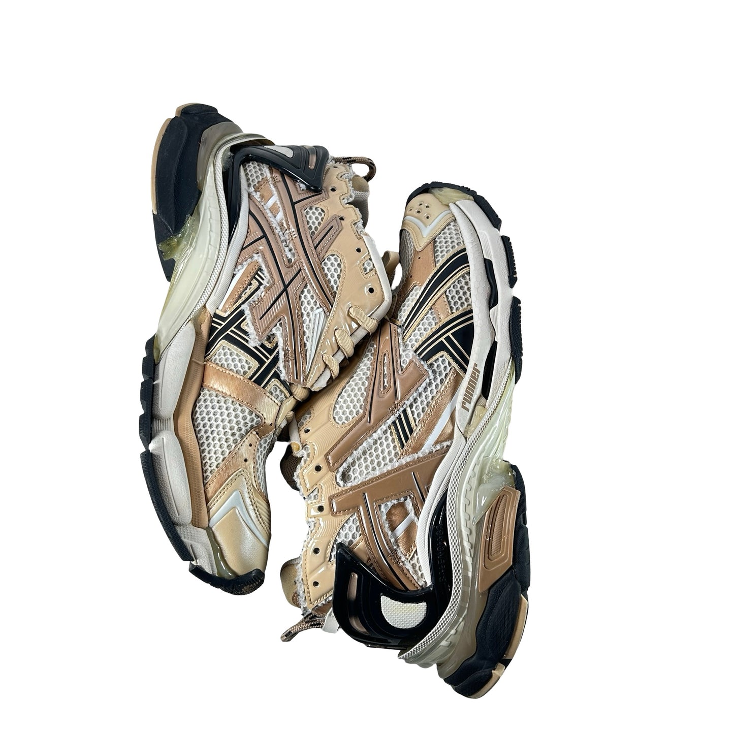 677403W3RB39891 Balenciaga Runner Beige Black White [USED] - EU 44 (Used) (No Box)