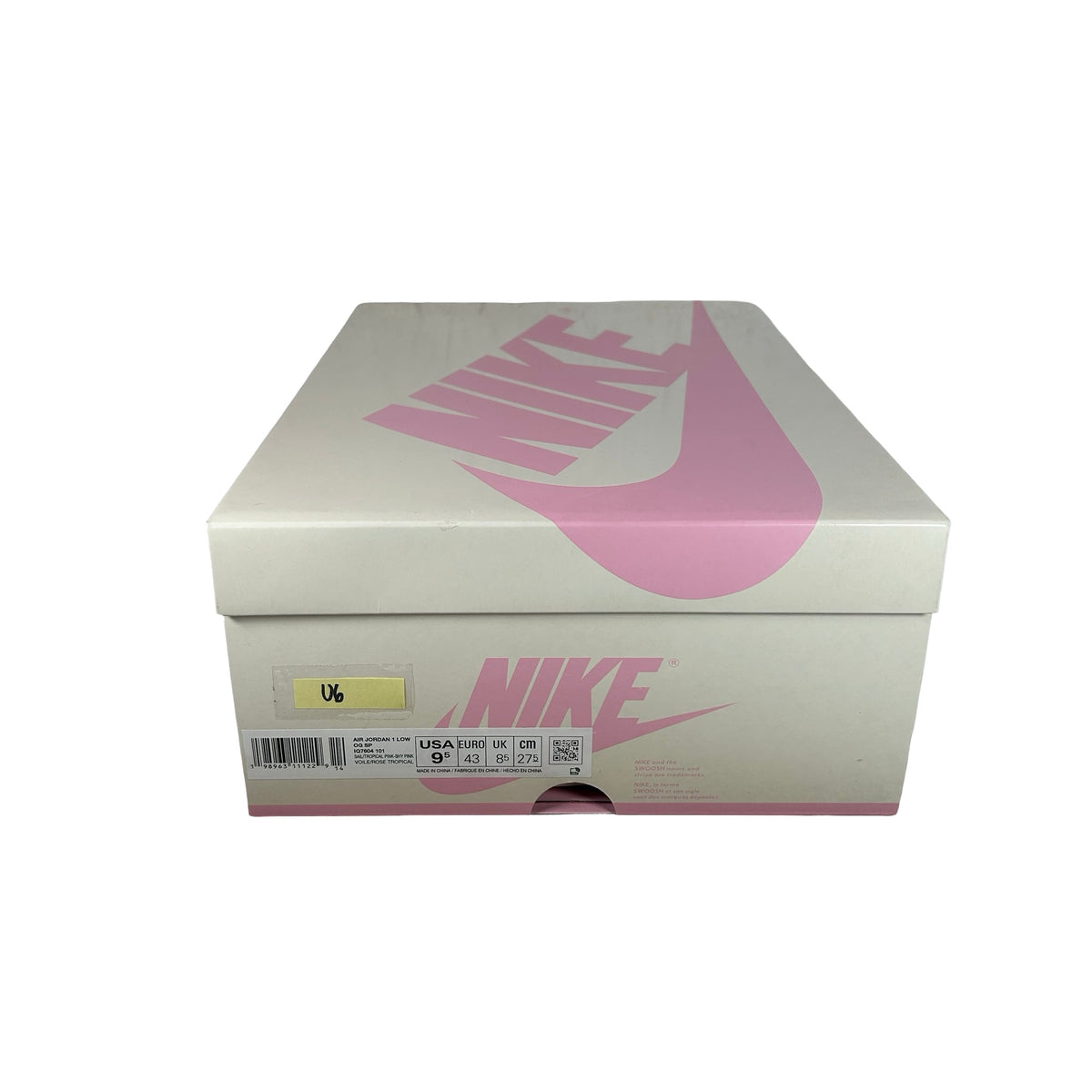 IQ7604 101 Jordan 1 Retro Low OG SP Travis Scott Sail Tropical Pink [USED] - 9.5 M (Used6)